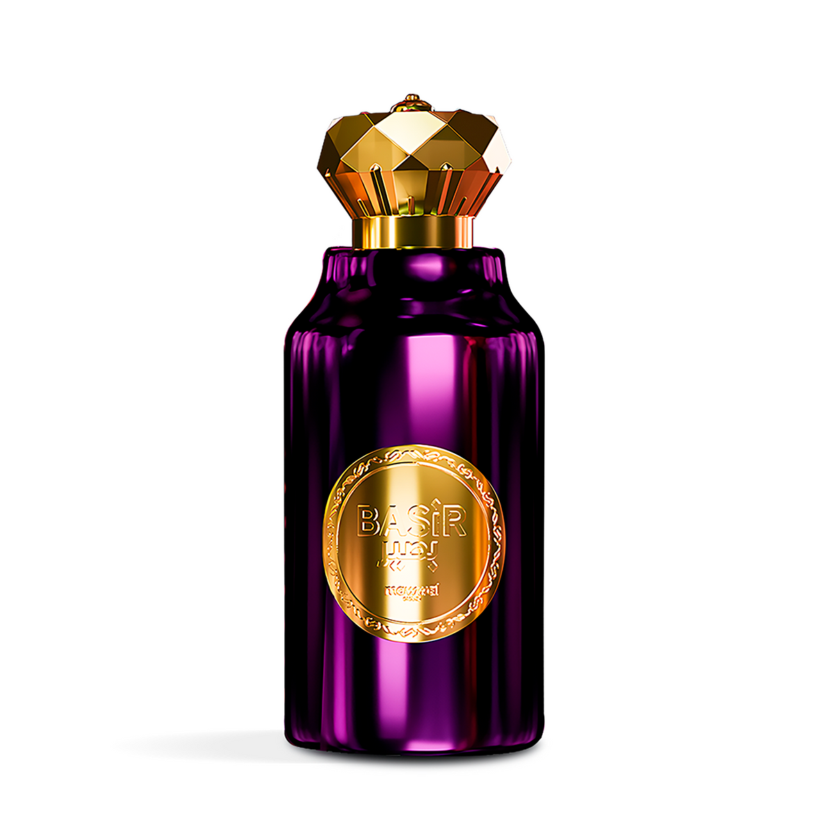 Perfume Basir Mawwal Arabia feminino 100ml Eau de Parfum — frasco roxo dourado